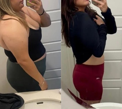 Weight Loss before and after1